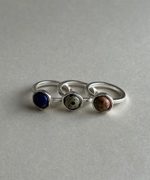 whoseA（フーシー）の「【silver925】RoundGemstoneRing/ラウンドジェムストーンリング（リング）」