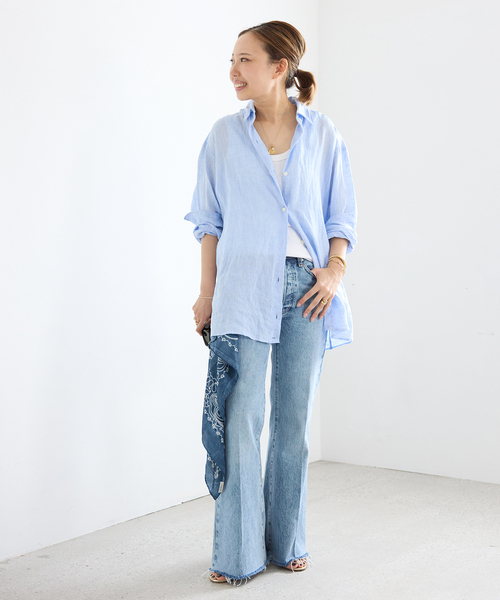 Deuxieme Classe(ドゥーズィエムクラス)の「【FRAME/フレーム】FLARE DENIM(その他パンツ・レディース・ブルー・24/25)」の17枚目の写真