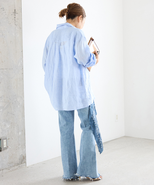 Deuxieme Classe(ドゥーズィエムクラス)の「【FRAME/フレーム】FLARE DENIM(その他パンツ・レディース・ブルー・24/25)」の19枚目の写真