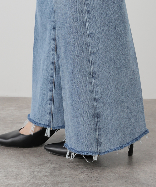 新品✨Deuxieme Classe ドゥーズィエムクラス フレアデニムパンツ Deuxieme Classe（ドゥーズィエムクラス）の「EVERYDAY I LIKE