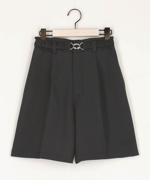 NICOLE CLUB(ニコル クラブ)の「ハーフパンツ(その他パンツ・レディース・ブラック/サックスブルー/チャコール・MEDIUM)」の4枚目の写真