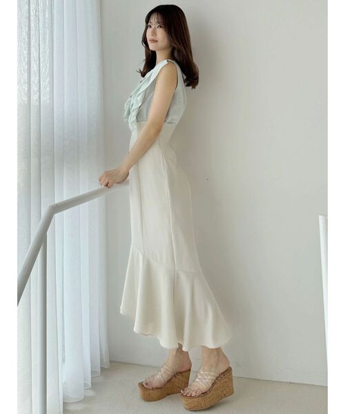 MERCURYDUO（マーキュリーデュオ）の「アシメマーメイドスカート（スカート・レディース・ブラック/アイボリー/ラベンダー・SMALL/MEDIUM）」の8枚目の写真