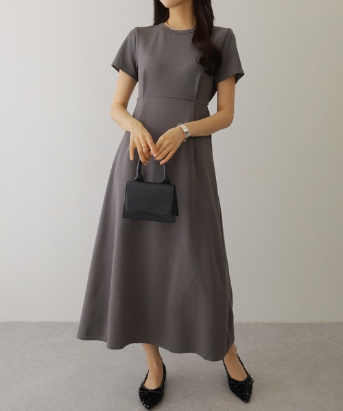 Lace Ladies(レースレディース)の「ソリッドカラー ウエスト ギャザー マキシ ワンピース(ワンピース・レディース・ベージュ/グレー/ブラック/ミント・S/FREE)」の11枚目の写真