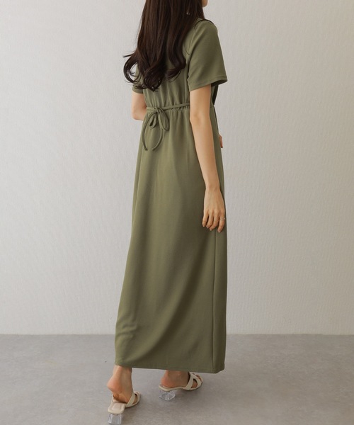 Lace Ladies(レースレディース)の「ソリッドカラー ウエスト ギャザー マキシ ワンピース(ワンピース・レディース・ベージュ/グレー/ブラック/ミント・S/FREE)」の20枚目の写真