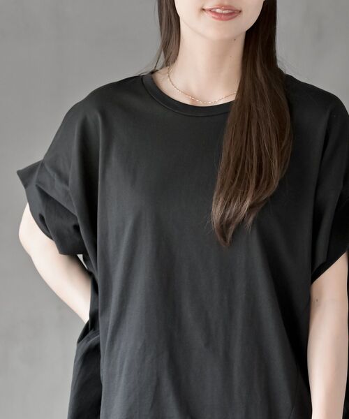 rps(アールピーエス)の「袖切替変形ドルマンT(Tシャツ/カットソー・レディース・イエロー/オフホワイト/カーキ/ブラック・フリー)」の12枚目の写真