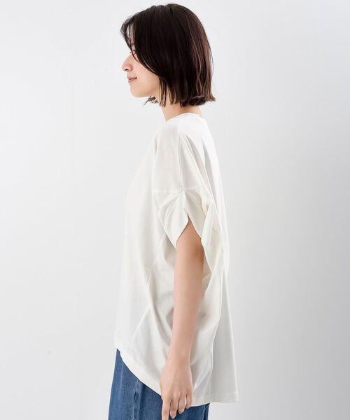 rps(アールピーエス)の「袖切替変形ドルマンT(Tシャツ/カットソー・レディース・イエロー/オフホワイト/カーキ/ブラック・フリー)」の18枚目の写真