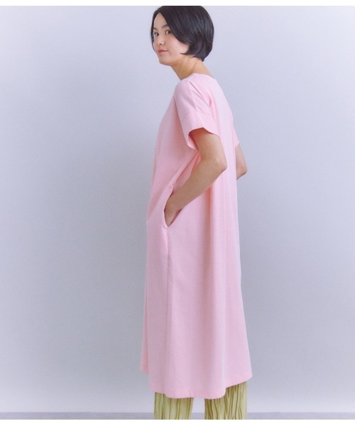 SIPULI（シプリ）の「Pique Sucker Jersey タックドレープワンピース（ワンピース・レディース・ベージュ/ピンク/ブラック・2）」の13枚目の写真