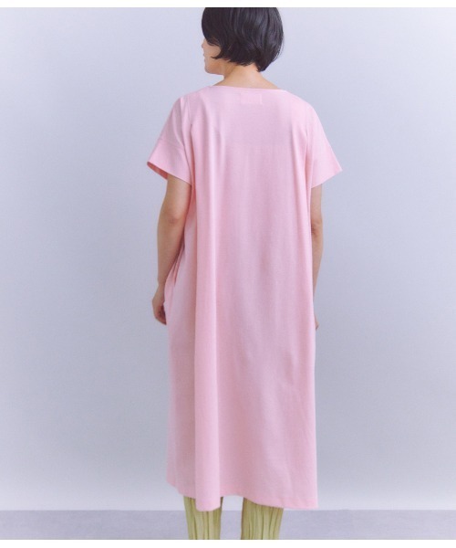 SIPULI（シプリ）の「Pique Sucker Jersey タックドレープワンピース（ワンピース・レディース・ベージュ/ピンク/ブラック・2）」の14枚目の写真