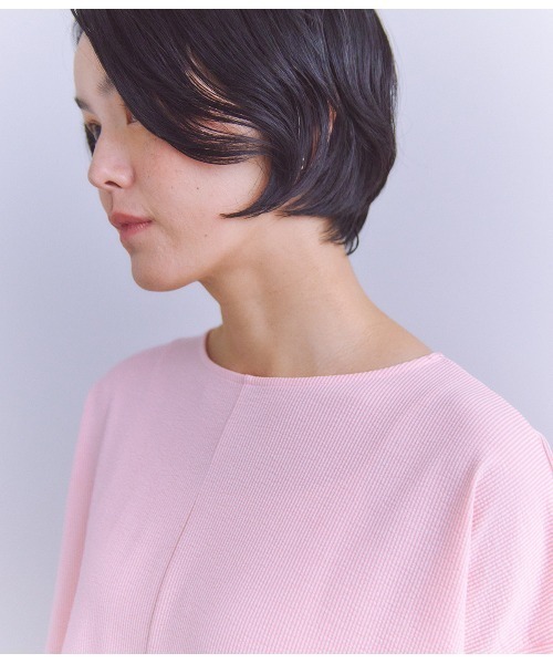 SIPULI（シプリ）の「Pique Sucker Jersey タックドレープワンピース（ワンピース・レディース・ベージュ/ピンク/ブラック・2）」の15枚目の写真