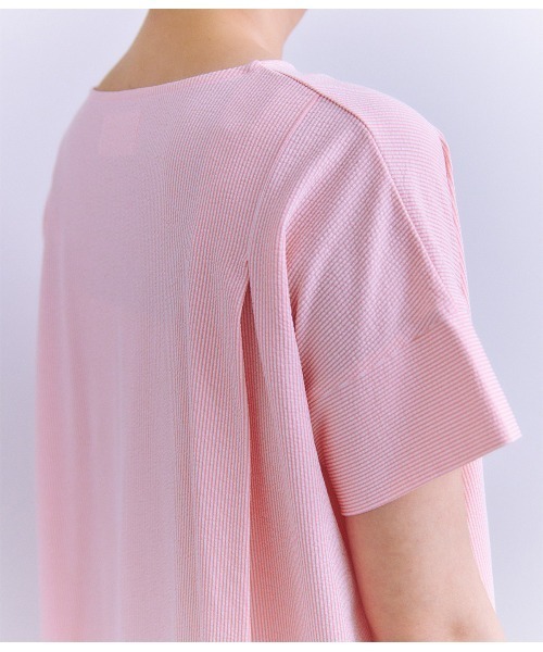 SIPULI（シプリ）の「Pique Sucker Jersey タックドレープワンピース（ワンピース・レディース・ベージュ/ピンク/ブラック・2）」の16枚目の写真