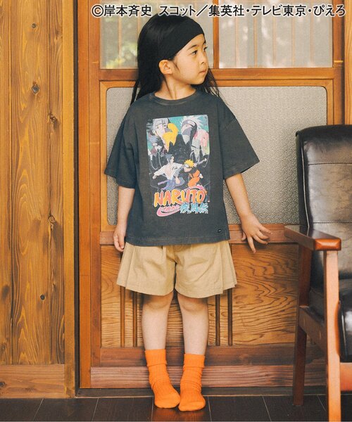 F.O.KIDS（エフオーキッズ）の「【NARUTO-ナルト- 疾風伝 】グラフィックTシャツA（キッズ）（Tシャツ/カットソー・キッズ・オフホワイト/ブラック・100/110/120/130/140）」の3枚目の写真
