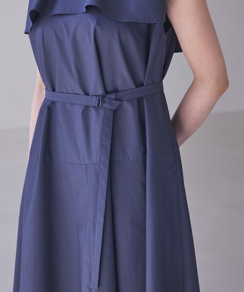 qualite(カリテ)の「レイヤードフレアワンピース 夏服 オフィスカジュアル フリル(ワンピース・レディース・キャメル・38)」の11枚目の写真