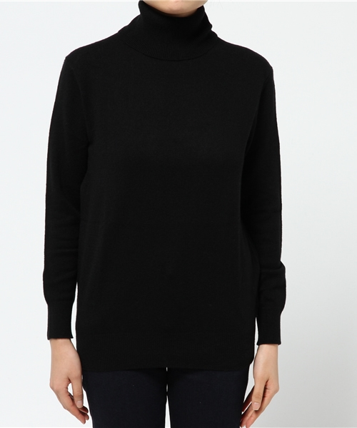 Denim & Supply Ralph Lauren(デニムアンドサプライラルフローレン)の「ウールカシミヤ タートルネック(ニット/セーター・レディース・ブラック・MEDIUM/XX-SMALL/SMALL/LARGE/X-SMALL)」の2枚目の写真