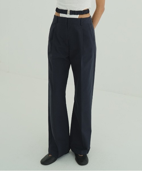 CLANE クラネ　ウエストベルト　カジュアルパンツ CLANE/クラネ】WAIST BELT CORDUROY PANTS/ウエストベルト