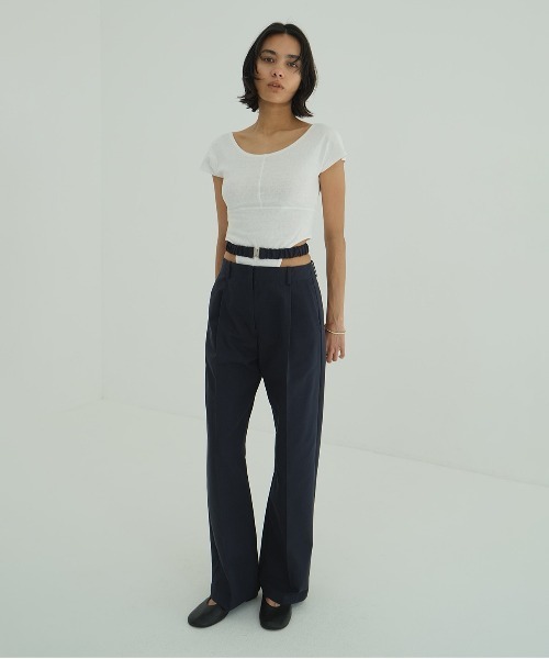 セール】2WAY GATHER BELT PANTS（その他パンツ）｜CLANE（クラネ）の