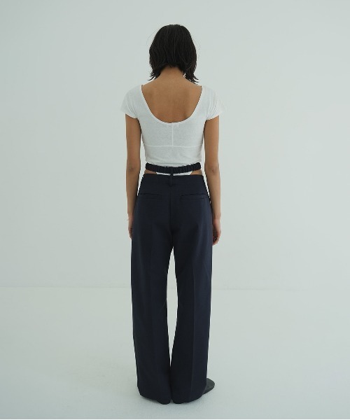 セール】2WAY GATHER BELT PANTS（その他パンツ）｜CLANE（クラネ）の