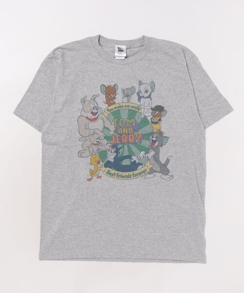 Tom&Jerry(トムアンドジェリー)の「【 Tom & Jerry 】 トム&ジェリー キャラクターTシャツ 25S5(Tシャツ/カットソー・レディース・ホワイト/ライトベージュ/ライトピンク/グレー・LARGE/X-LARGE)」の3枚目の写真