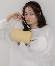 HEILIS | 【新色追加】2WAYミニショルダーバッグ / スクエア ハンドバッグ 韓国 ブラウン ブラック イエロー レッド 赤 黒 茶 黄(ハンドバッグ)