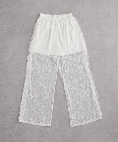vintage ホワイト レース パンツ 80s 90s セール】【3色展開】ヴィンテージレースパンツ（その他パンツ