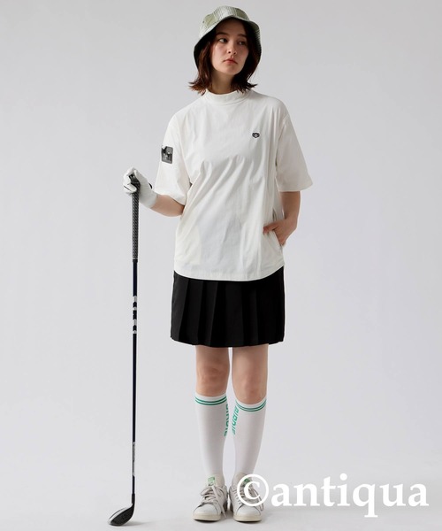 antiqua(アンティカ)の「ポケッタブルトップス(Tシャツ/カットソー・レディース・ホワイト/ブラック・ML/LXL/SM)」の3枚目の写真