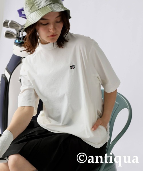 antiqua(アンティカ)の「ポケッタブルトップス(Tシャツ/カットソー・レディース・ホワイト/ブラック・ML/LXL/SM)」の4枚目の写真