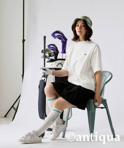 antiqua(アンティカ)の「ポケッタブルトップス(Tシャツ/カットソー・レディース・ホワイト/ブラック・ML/LXL/SM)」の5枚目の写真