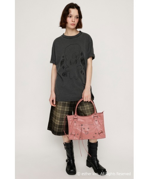 SLY(スライ)の「Esther Bunny x SLY LOOSE T/SH エスターバニー スライ ルーズ Tシャツ 夏服 半袖(Tシャツ/カットソー・レディース・ライトブラック/ホワイト/ピンク・FREE)」の10枚目の写真