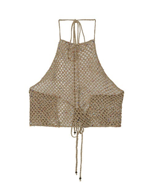【Ameri VINTAGE】キャミソール セール】MEDI HALTER NECK KNIT ACCESSORY（キャミソール