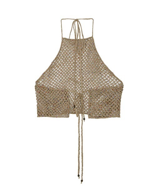【うに】ameri アメリ　キャミソール セール】MEDI HALTER NECK KNIT ACCESSORY（キャミソール