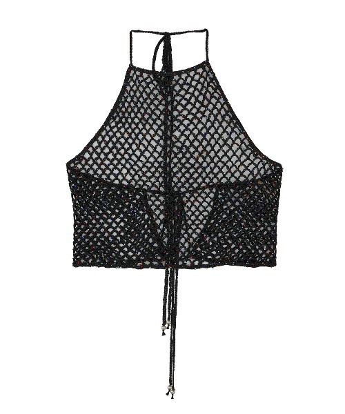 【うに】ameri アメリ　キャミソール セール】MEDI HALTER NECK KNIT ACCESSORY（キャミソール
