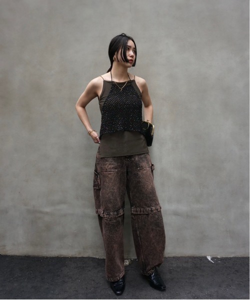 セール】MEDI HALTER NECK KNIT ACCESSORY（キャミソール