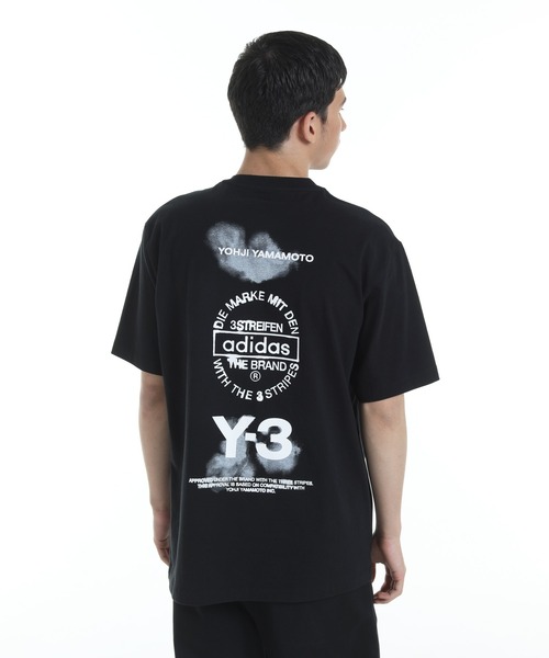 Y-3 ワイスリー Tシャツ・カットソー 黒 2XL 2006725E0040 Y-3 GRAPHIC SHORT SLEEVE TEE（Tシャツ/カットソー）｜Y-3