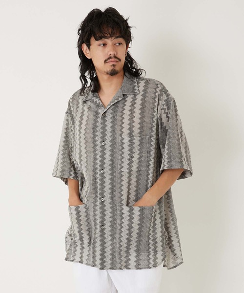 HOLLYWOOD RANCH MARKET(ハリウッドランチマーケット)の「インディアラッセル ビッグシャツ(シャツ/ブラウス・メンズ・ブルー/ブラック・M/L/S)」の11枚目の写真