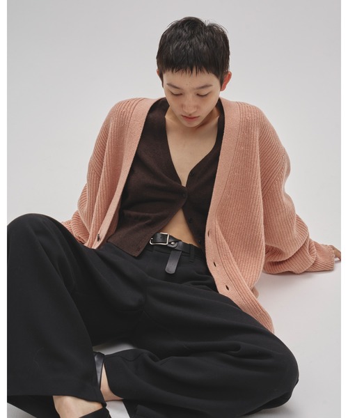 TODAYFUL（トゥデイフル）の「TODAYFUL Wool Ribknit Cardigan（カーディガン/ボレロ・レディース・オフホワイト/ライトピンク/ベージュ・FREE）」の3枚目の写真