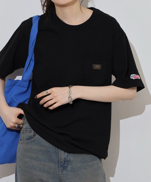 LUMBER(ランバー)の「無地ポケットTシャツ(Tシャツ/カットソー・メンズ・ホワイト/ブラック/ウッド/スモークピンク/カーキ/ナチュラル・M/L/XL)」の12枚目の写真