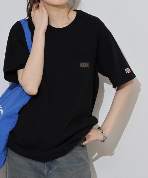 LUMBER(ランバー)の「無地ポケットTシャツ(Tシャツ/カットソー・メンズ・ホワイト/ブラック/ウッド/スモークピンク/カーキ/ナチュラル・M/L/XL)」の13枚目の写真