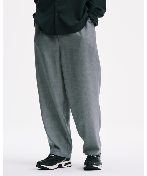 SOPHNET.（ソフネット）の「WASHABLE SUMMER WOOL TAPERED BOLD PANTS（その他パンツ・メンズ・ブラック/A/ブラウン・3/2/1/4）」の4枚目の写真
