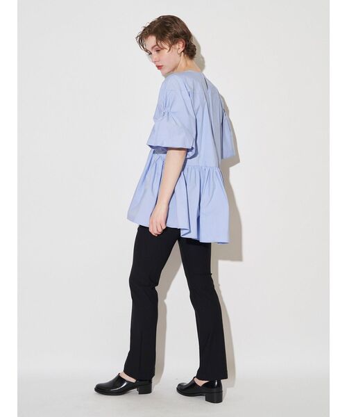 ELENDEEK（エレンディーク）の「ハイストレッチスティックパンツ【美脚パンツ】（その他パンツ・レディース・ブラック/チャコールグレー・01/02）」の3枚目の写真