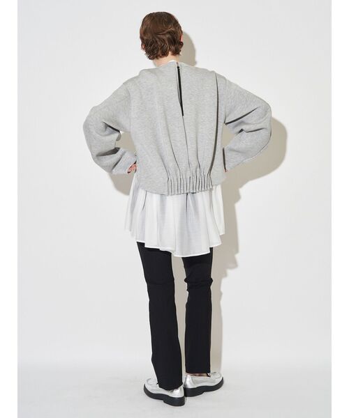 ELENDEEK（エレンディーク）の「ハイストレッチスティックパンツ【美脚パンツ】（その他パンツ・レディース・ブラック/チャコールグレー・01/02）」の6枚目の写真