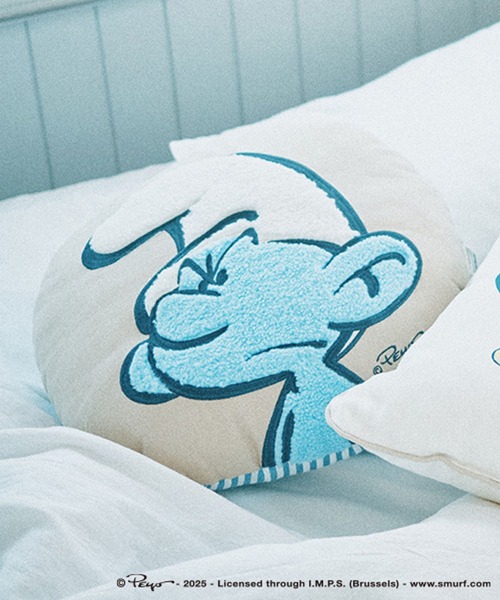 セール】フェイスクッション[スマーフコラボ]（クッション