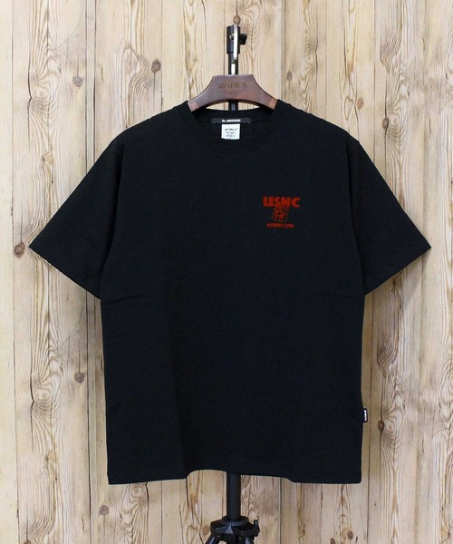 AVIREX（アヴィレックス）の「USMC BULLDOG S/S TEE（Tシャツ/カットソー・メンズ・ブラック/ホワイト・L/XL/XXL/M）」の6枚目の写真