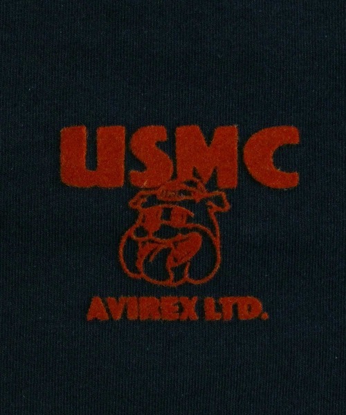 AVIREX（アヴィレックス）の「USMC BULLDOG S/S TEE（Tシャツ/カットソー・メンズ・ブラック/ホワイト・L/XL/XXL/M）」の8枚目の写真