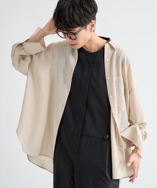 BARNYARDSTORM ポプリンオーバーブラウス（ライトベージュ0サイズ） 楽天市場】【『VERY』YouTube紹介アイテム】ポプリンオーバー