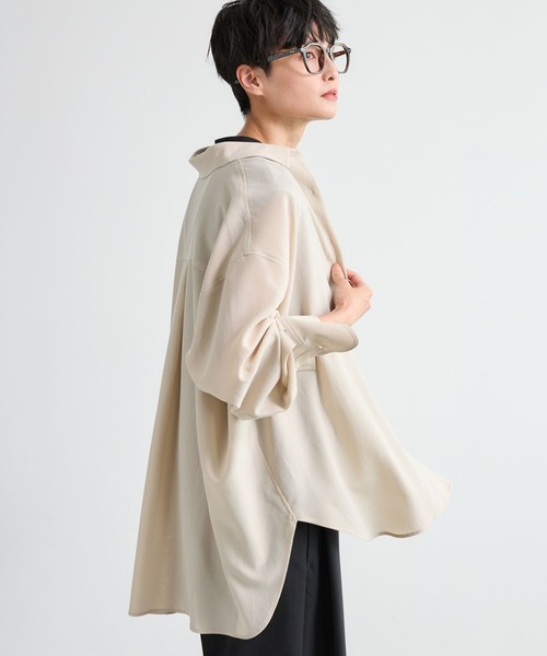 BARNYARDSTORM（バンヤードストーム）の「BARNYARDSTORM / ポプリンオーバーブラウス / ハンドウォッシャブル（シャツ/ブラウス・レディース・ブラウン/ピンク/チャコールグレー/ブルー/ライトベージュ/キャメル/ホワイト/ブラック・FREE）」の18枚目の写真