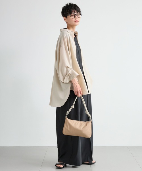 BARNYARDSTORM（バンヤードストーム）の「BARNYARDSTORM / ポプリンオーバーブラウス / ハンドウォッシャブル（シャツ/ブラウス・レディース・ブラウン/ピンク/チャコールグレー/ブルー/ライトベージュ/キャメル/ホワイト/ブラック・FREE）」の16枚目の写真