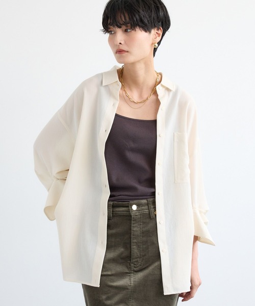 BARNYARDSTORM ポプリンオーバーブラウス（ライトベージュ0サイズ） セール】BARNYARDSTORM / ポプリンオーバーブラウス / ハンド