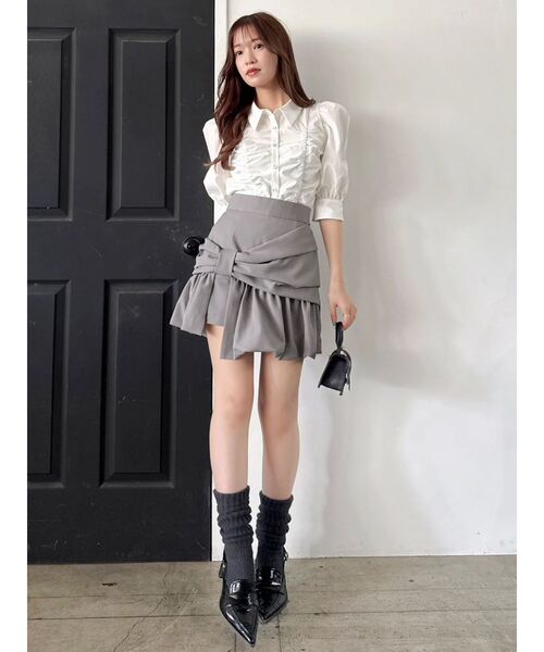 dazzlin(ダズリン)の「タックスリーブギャザーシャツ(シャツ/ブラウス・レディース・イエロー/ブルー/オフホワイト・FREE)」の11枚目の写真