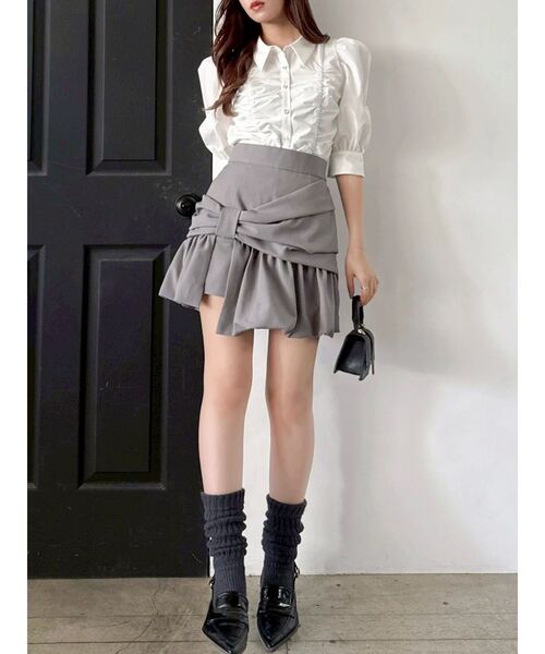 dazzlin(ダズリン)の「タックスリーブギャザーシャツ(シャツ/ブラウス・レディース・イエロー/ブルー/オフホワイト・FREE)」の12枚目の写真