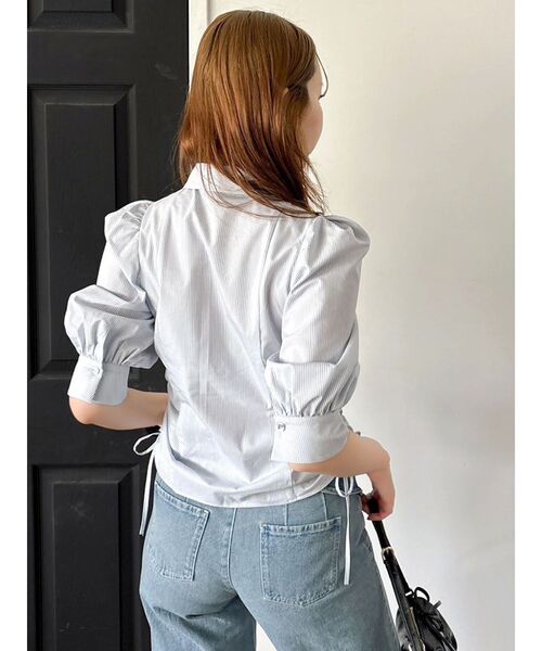 dazzlin(ダズリン)の「タックスリーブギャザーシャツ(シャツ/ブラウス・レディース・イエロー/ブルー/オフホワイト・FREE)」の21枚目の写真