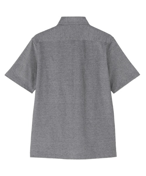 TOKYO SHIRTS(トウキョウシャツ)の「ビズポロ ホリゾンタルワイド コットン 半袖ポロシャツ(ポロシャツ・メンズ・グレー・S/M/L/LL/XL)」の2枚目の写真